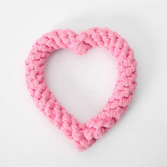Heart Chewing Toy - Rope Knotted, 5.5in. - WoofExpert