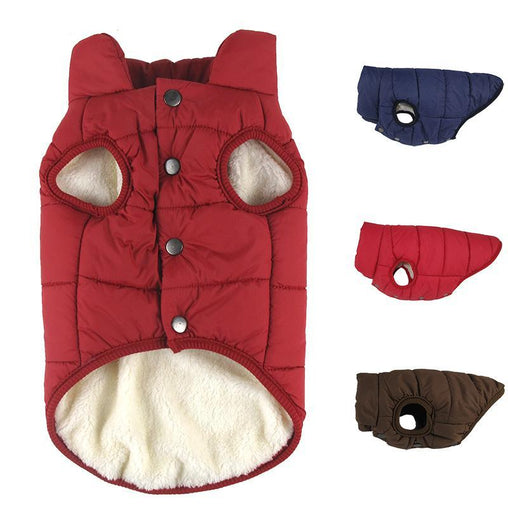 Warm Winter Fleece Dog Coat - WoofExpert