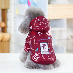 Quilted Padded Dog Jacket - Abstract - WoofExpert