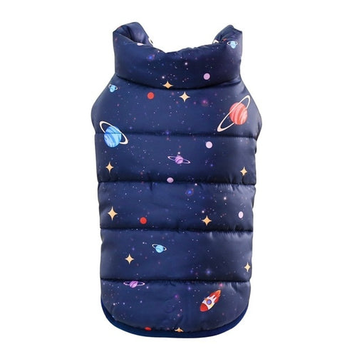 Quilted Padded Dog Jacket - Universe - WoofExpert