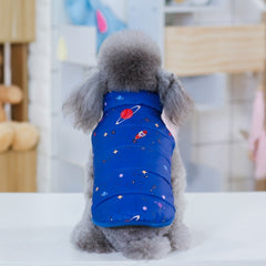 Quilted Padded Dog Jacket - Universe - WoofExpert