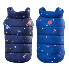 Quilted Padded Dog Jacket - Universe - WoofExpert